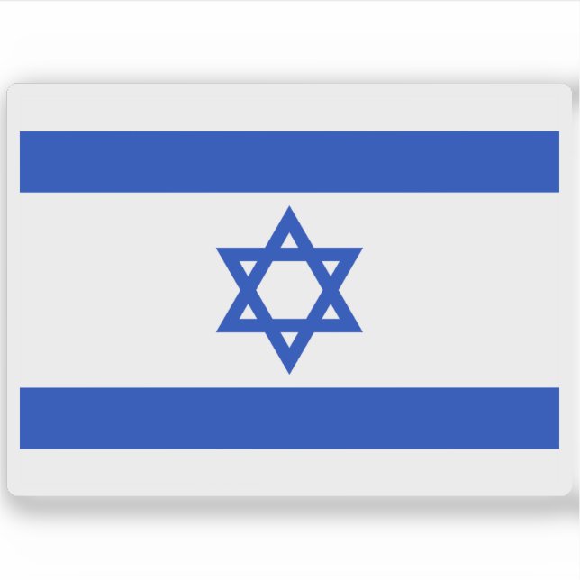 Flagge Israels Aufkleber (Vorderseite)