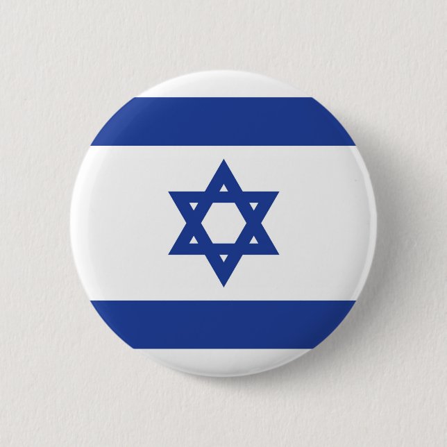 Flagge Israels Button (Vorderseite)