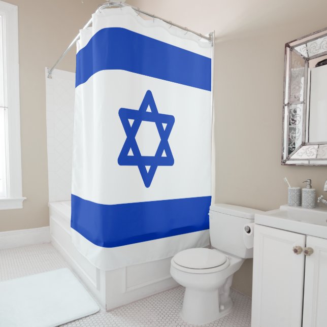Flagge Israels Duschvorhang (Beispiel)