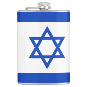 Flagge Israels Flachmann