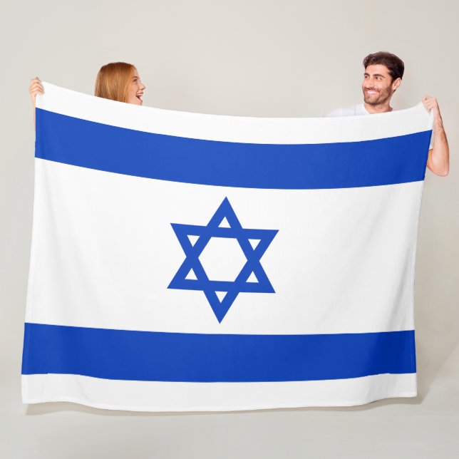 Flagge Israels Fleecedecke (Beispiel)