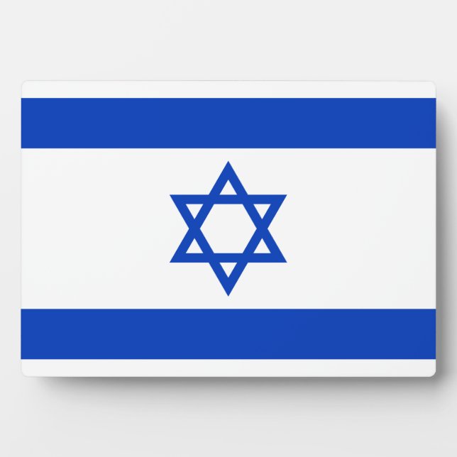 Flagge Israels Fotoplatte (Vorderseite)