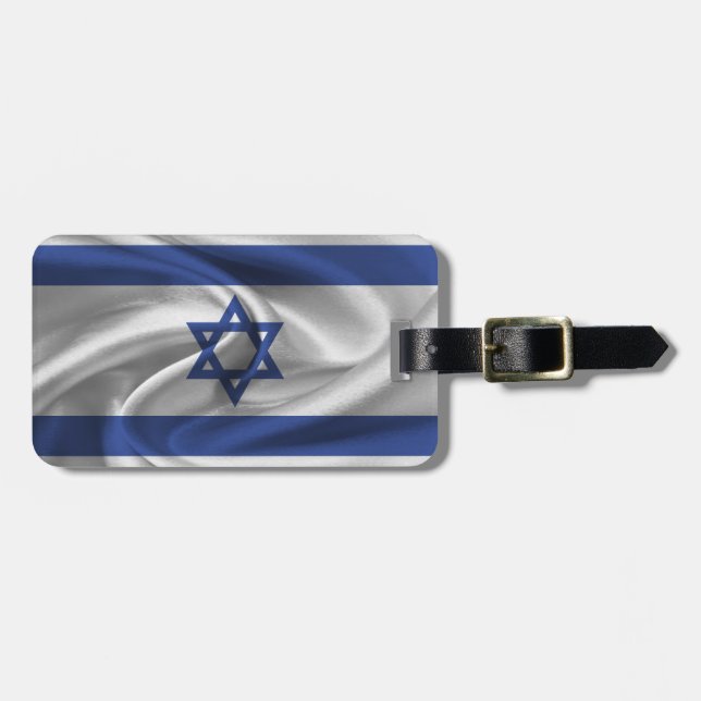 Flagge Israels Gepäckanhänger (Vorderseite horizontal)