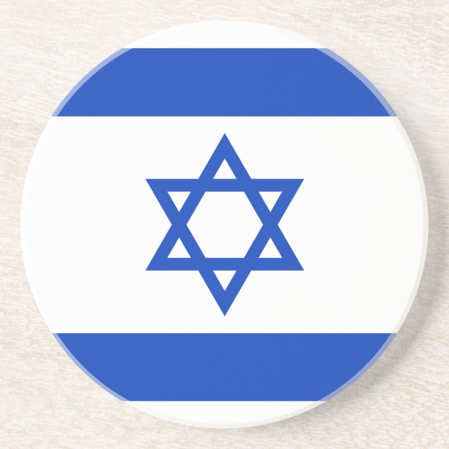 Flagge Israels Getränkeuntersetzer (Vorne)