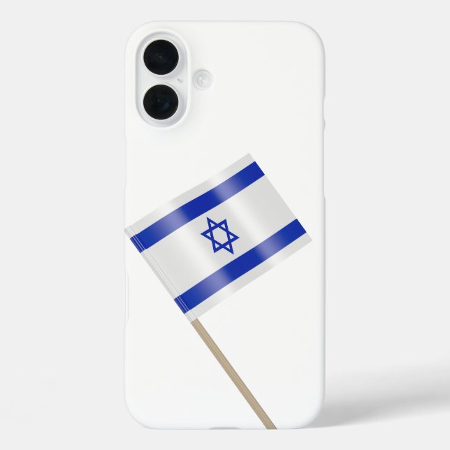 Flagge Israels iPhone 16 Plus Hülle (Rückseite)
