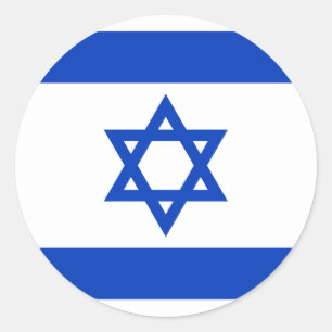 Flagge Israels, Israel Runder Aufkleber