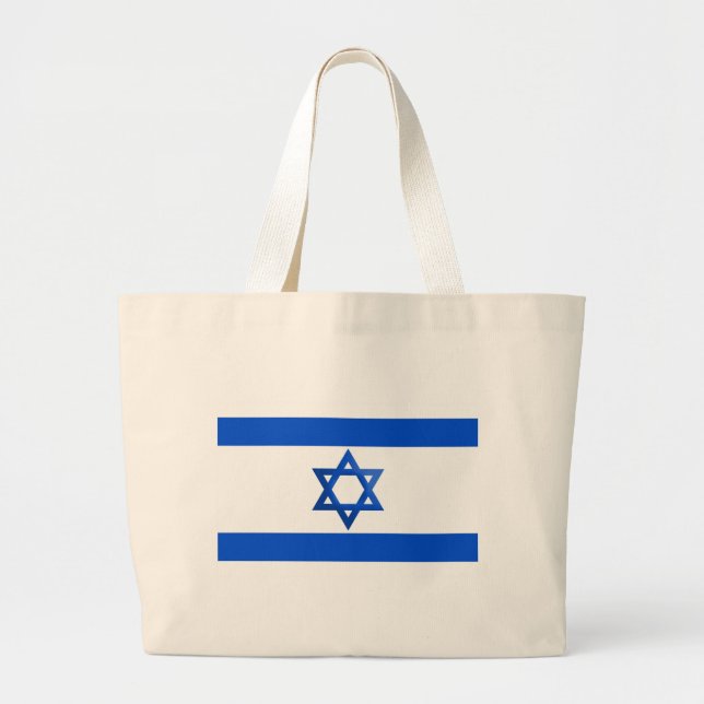 Flagge Israels Jumbo Stoffbeutel (Vorne)