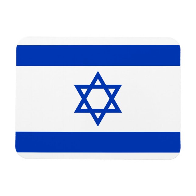 Flagge Israels Magnet (Horizontal)