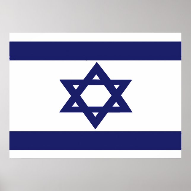 Flagge Israels Poster (Vorne)