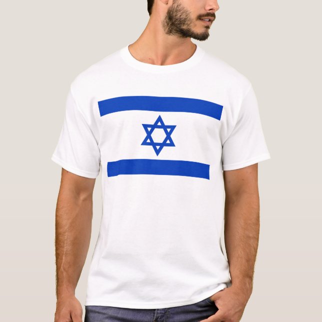 Flagge Israels T-Shirt (Vorderseite)