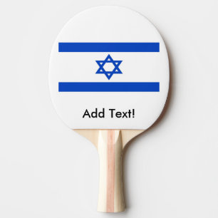 Flagge Israels Tischtennis Schläger