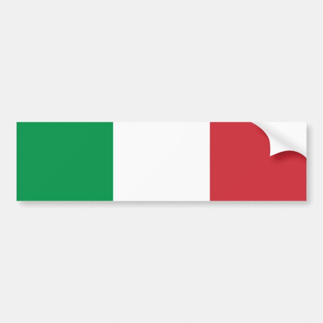 Flagge Italiens Autoaufkleber (Vorne)