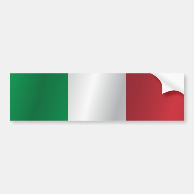 Flagge Italiens Autoaufkleber (Vorne)
