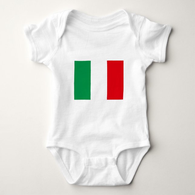 Flagge Italiens Baby Strampler (Vorderseite)