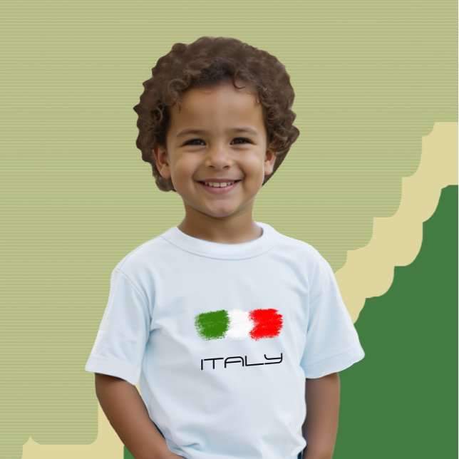 Flagge Italiens Baby T-shirt (Von Creator hochgeladen)