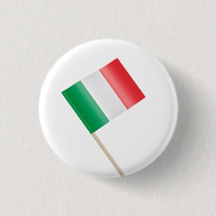 Flagge Italiens Button