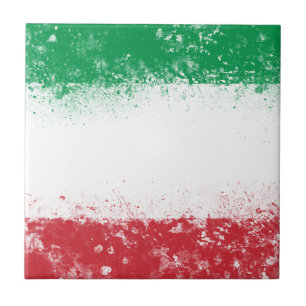 Flagge Italiens Fliese