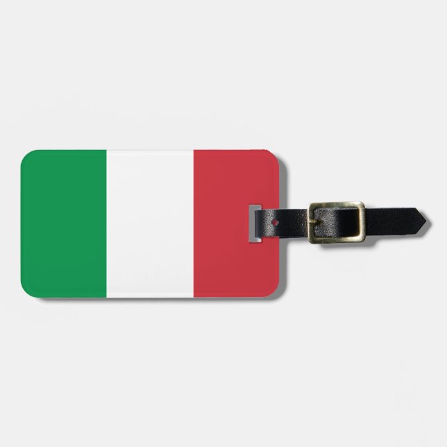 Flagge Italiens Gepäckanhänger (Vorderseite horizontal)