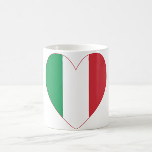 Flagge Italiens Herz Kaffeetasse