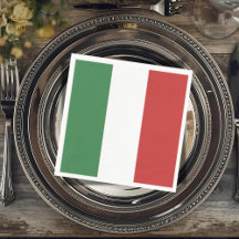 Flagge Italiens - Italienisch 
