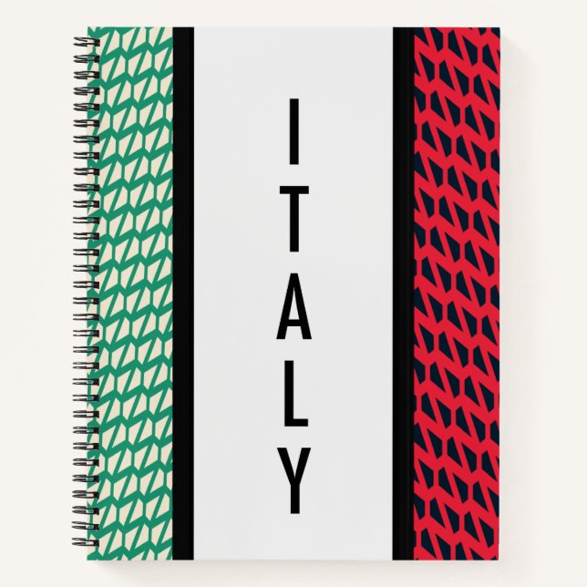 Flagge Italiens Notizbuch (Vorderseite)