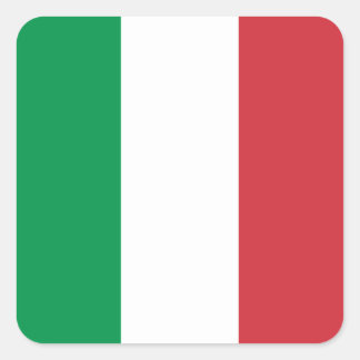 Flagge Italiens Quadratischer Aufkleber