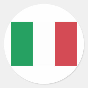 Flagge Italiens Runder Aufkleber
