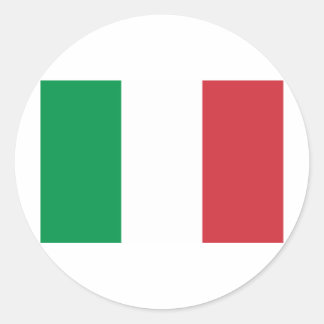 Flagge Italiens Runder Aufkleber
