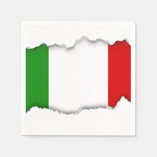 Flagge Italiens Serviette