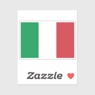Flagge Italiens zugeschnitten  Aufkleber
