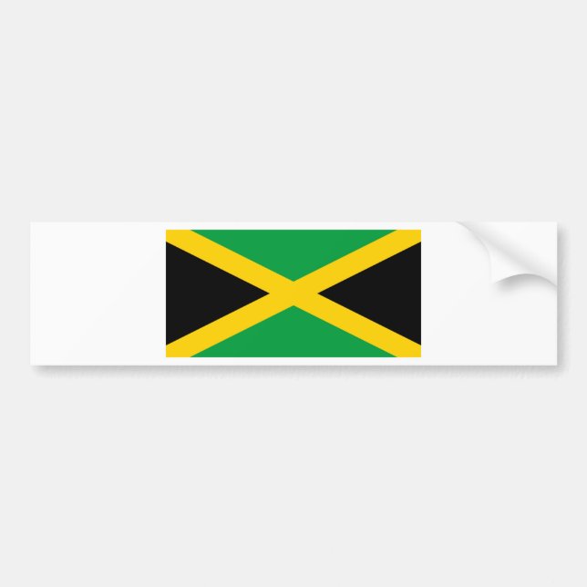 Flagge Jamaikas Autoaufkleber (Vorne)