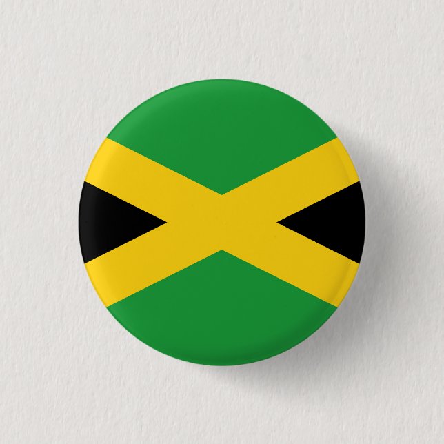 Flagge Jamaikas Button (Vorderseite)