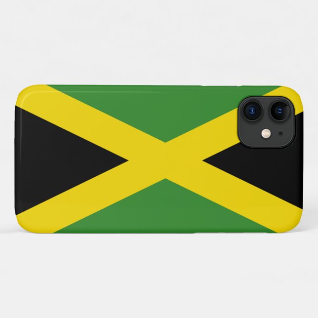 Flagge Jamaikas Case-Mate iPhone Hülle (Rückseite (Horizontal))