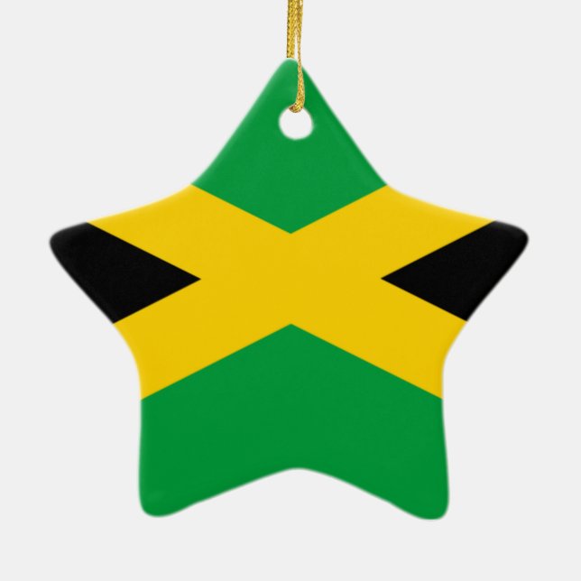 Flagge Jamaikas Keramikornament (Hinten)
