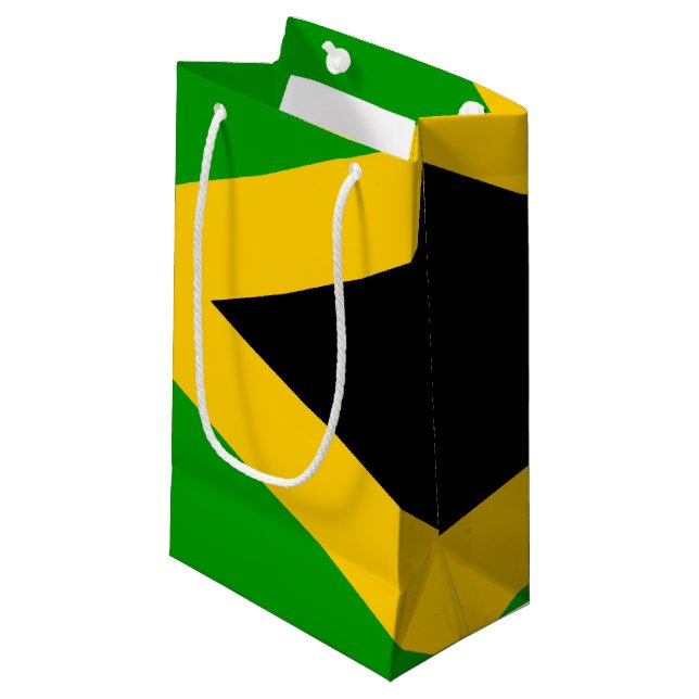Flagge Jamaikas Kleine Geschenktüte (Vorderseite Schrägansicht)