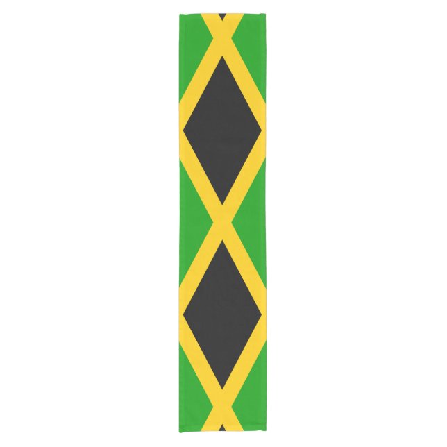 Flagge Jamaikas Kurzer Tischläufer (Vorderseite)
