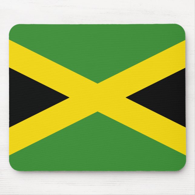 Flagge Jamaikas Mousepad (Vorne)