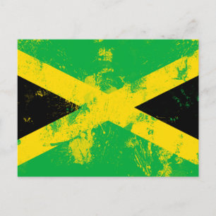 Flagge Jamaikas Postkarte