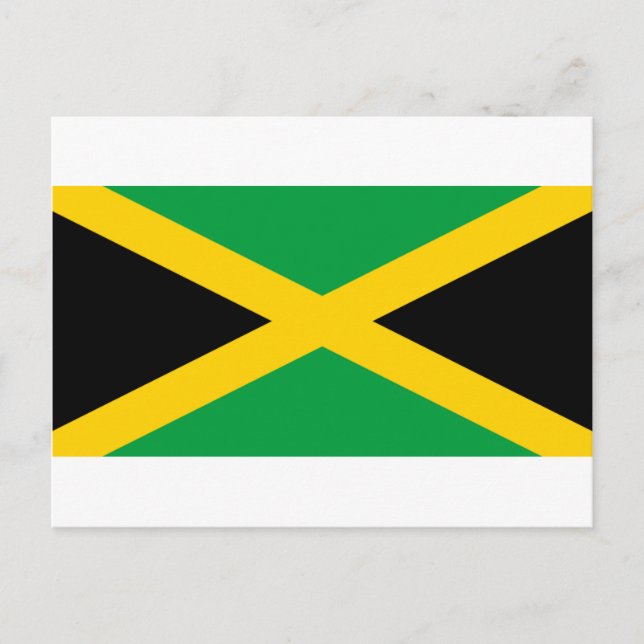Flagge Jamaikas Postkarte (Vorderseite)