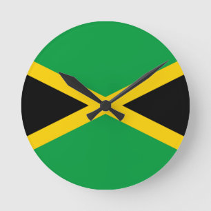 Flagge Jamaikas Runde Wanduhr