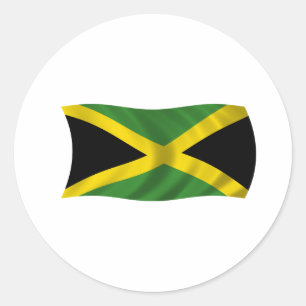 Flagge Jamaikas Runder Aufkleber