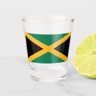Flagge Jamaikas Schnapsglas