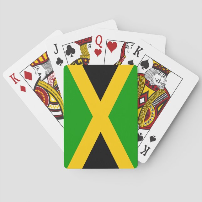 Flagge Jamaikas Spielkarten (Rückseite)