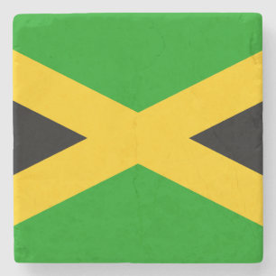 Flagge Jamaikas Steinuntersetzer