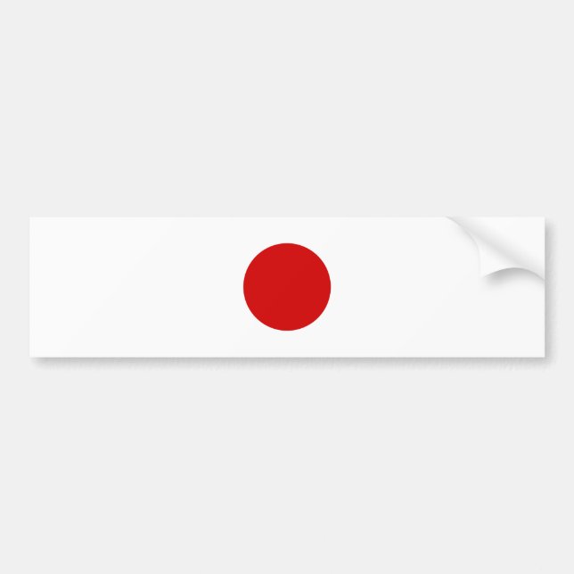 Flagge Japans Autoaufkleber (Vorne)