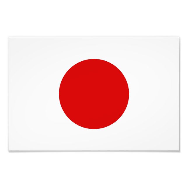 Flagge Japans Fotodruck (Vorne)