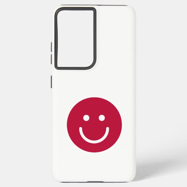 Flagge Japans mit Lächelgesicht Samsung Galaxy Hülle (Rückseite)