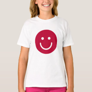 Flagge Japans mit Lächelgesicht T-Shirt
