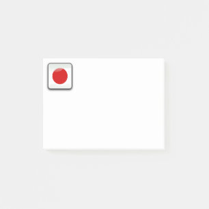 Flagge Japans Post-it Klebezettel