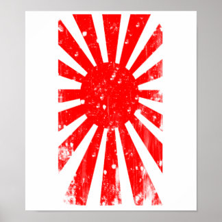Flagge Japans Poster